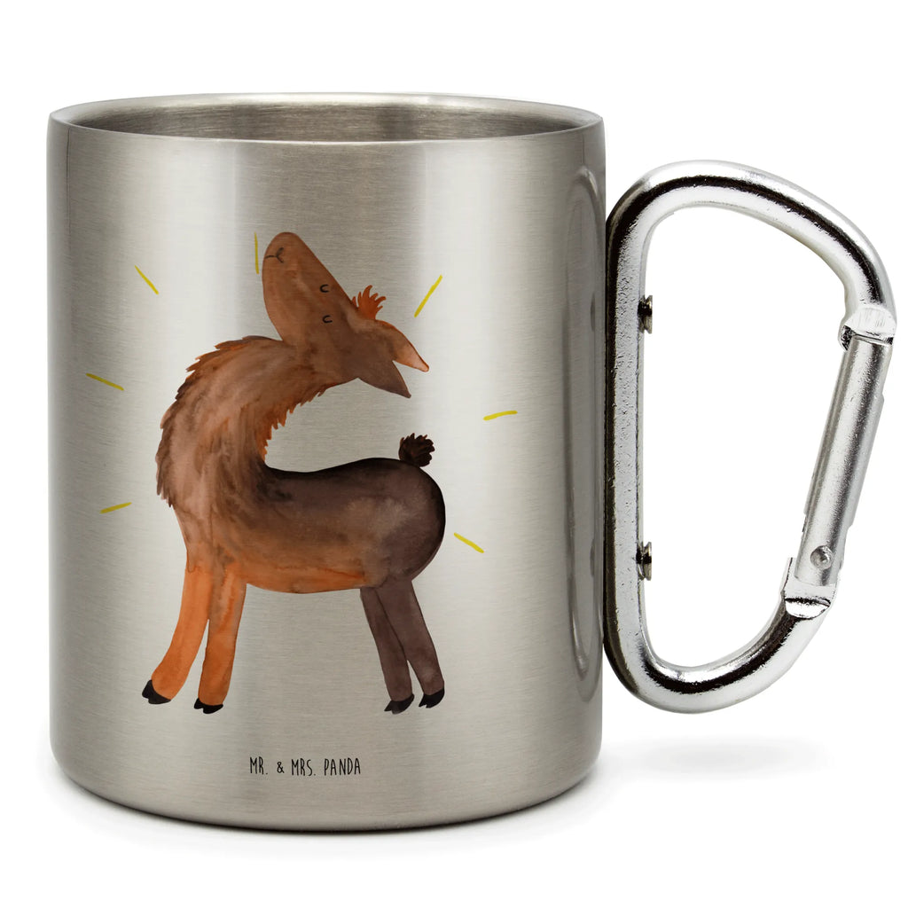 Stainless steel mug lama Proud Llama, llama, alpaca, trendy animal, Family, New start, Girlfriend, Different, Lama, Outsider, Best friend, Llamas, Buddy, Hippie, Proud, Girlfriends
