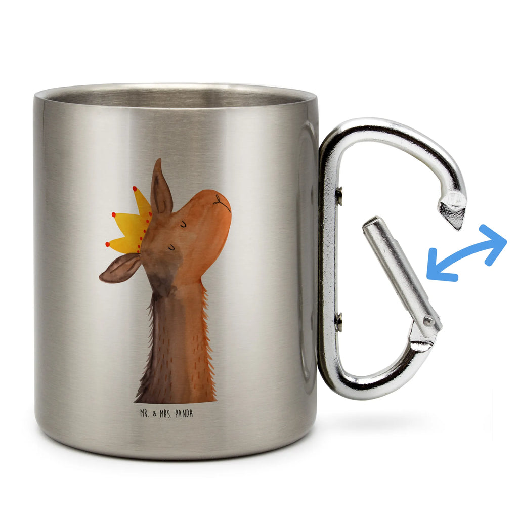 Stainless steel mug llama head king Llama, llama, alpaca, trendy animal, boss, mum, lama, lamas, girlfriend, office colleague, colleague, supervisor, high school graduation, dad, queen, king