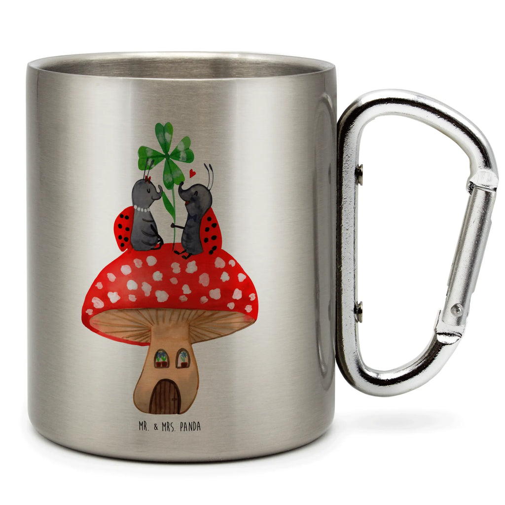 Kubek ze stali nierdzewnej biedronka Muchomor Motywy zwierzęce, dobra energia, zabawne powiedzonka, zwierzęta