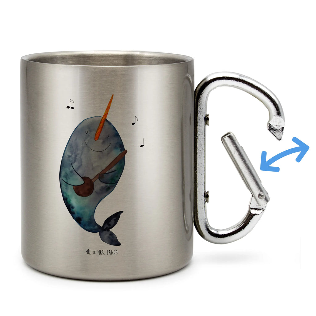 Kubek ze stali nierdzewnej narwal Gitara Zwierzeta morskie, Morze, Wakacje