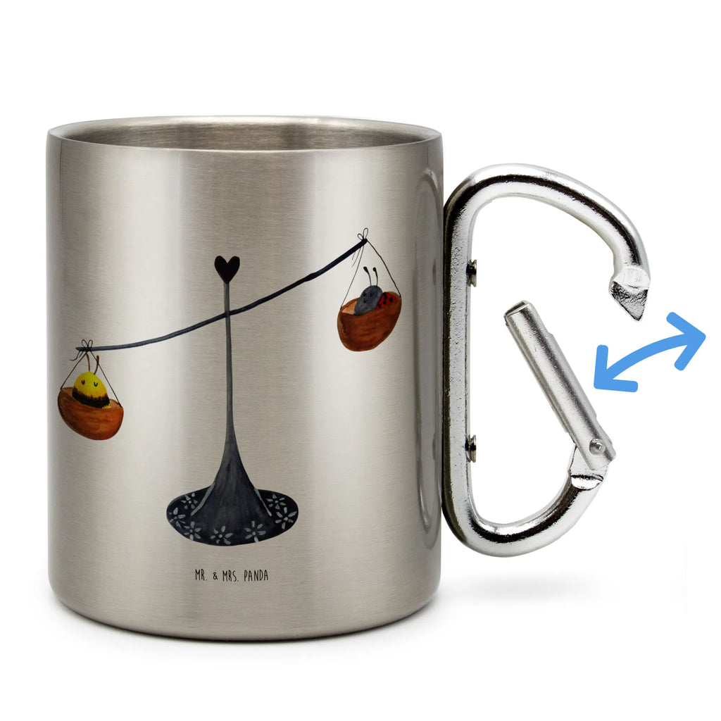 Stainless steel mug Star sign Scale constellations, birthdays, astrology, zodiac, date of birth, month of birth, balance, ladybird, Libra gift, birthday October, gift October, gift September, Libra zodiac sign, Libra, bumble bee, bee, birthday September