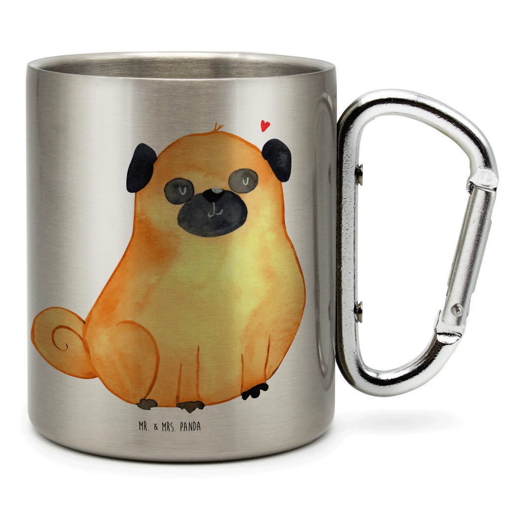 Stainless steel mug Pug dog, mutt, hound, woof, dog mama, dog breed, love dogs, love for dogs, dog decorative items, bag with dog print, funny gifts for dog owners, what do you give a dog lover, Christmas gifts for dogs, gifts for dogs, dog sayings, love, Pug, dog love