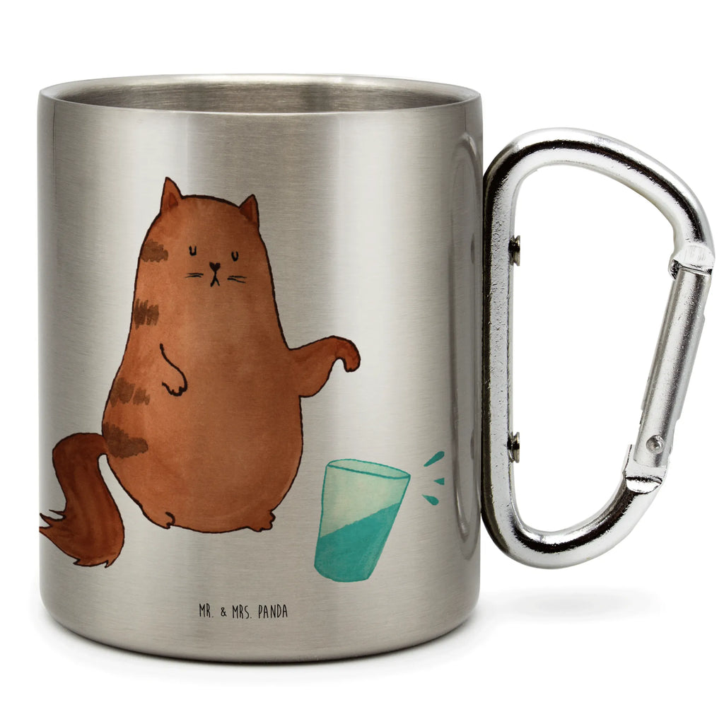 Stainless steel mug Cat water glass cat, tomcat, kitty, meow, kitten, housecat, mama cat, love cats, cat image, cat fan, cat lover, cat fancier, cat decoration, gift for cat lover, cat owner, funny cats, cat sayings, cat motto, funny cat gifts, fan merchandise, cat stuff, animal lover, cats, pussy, glass, pet, Cats, water