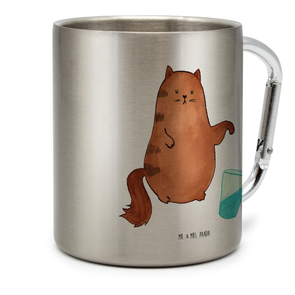 Stainless steel mug Cat water glass cat, tomcat, kitty, meow, kitten, housecat, mama cat, love cats, cat image, cat fan, cat lover, cat fancier, cat decoration, gift for cat lover, cat owner, funny cats, cat sayings, cat motto, funny cat gifts, fan merchandise, cat stuff, animal lover, cats, pussy, glass, pet, Cats, water