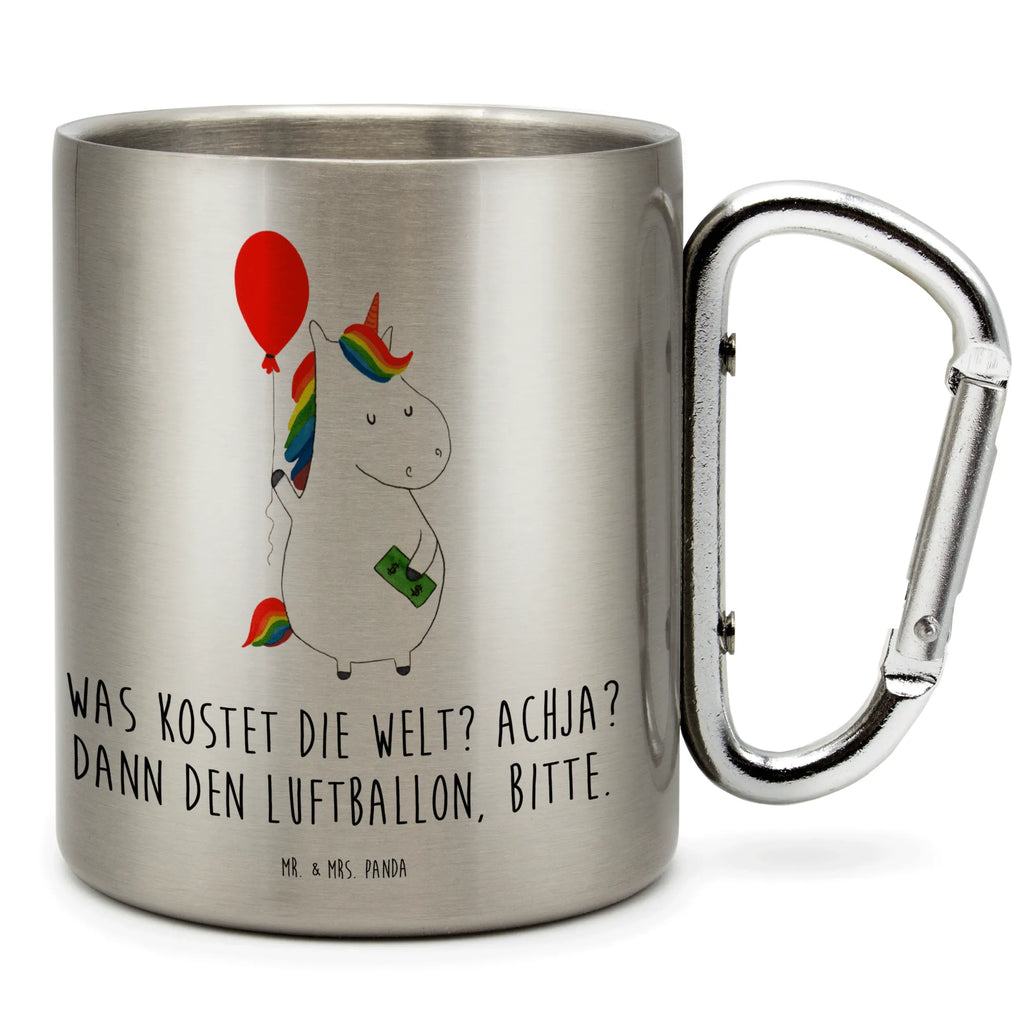 Stainless steel mug unicorn balloon unicorn, unicorns, fun, joy, lifelong, balloon, gift, money, funny, girlfriend, saying