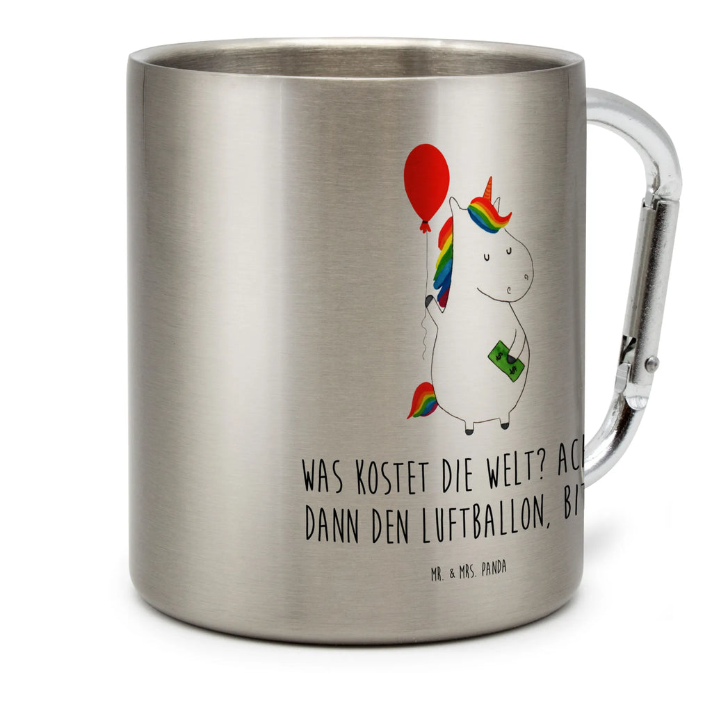 Stainless steel mug unicorn balloon unicorn, unicorns, fun, joy, lifelong, balloon, gift, money, funny, girlfriend, saying