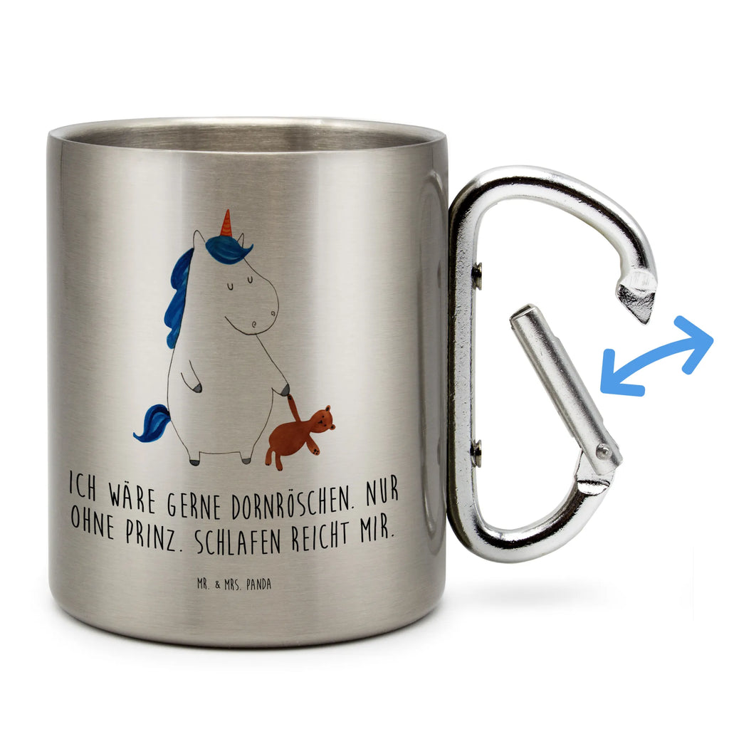 Stainless steel mug unicorn teddy unicorn, unicorns, girlfriend, child gift, bed, good night, sweet, Unicorn, dreaming, sleep, single life, child present, single
