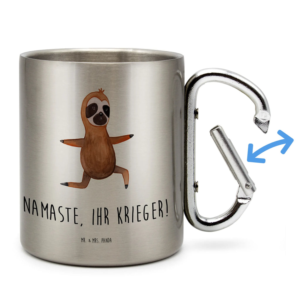 Stainless steel mug sloth yoga Sloth, sloth, trend animal, yoga, lazy, warrior, yoga exercises, namaste, favorite animal