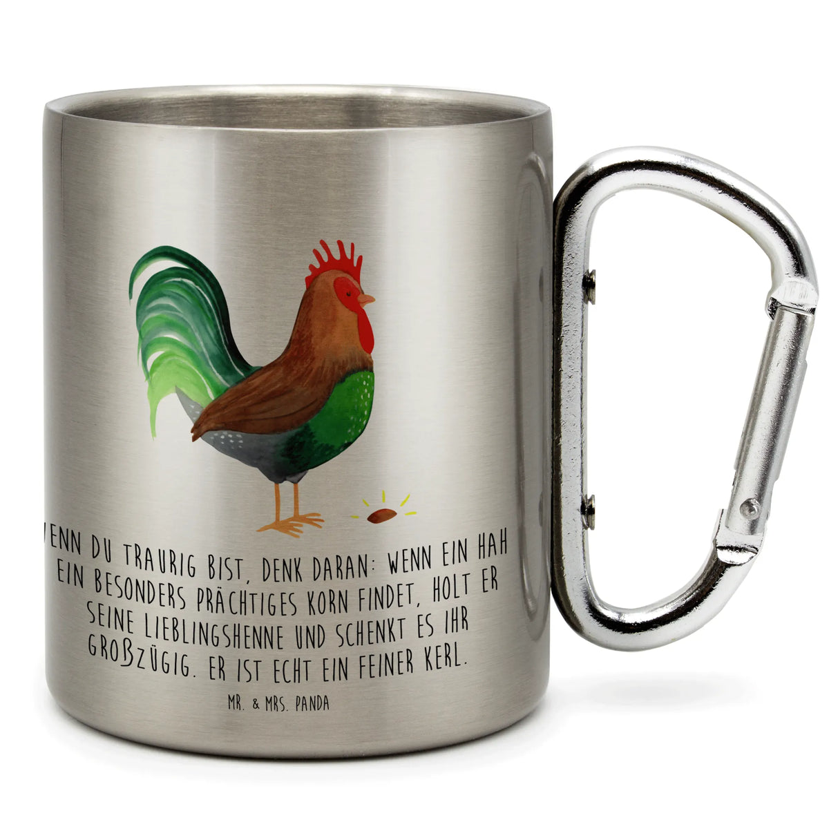 Edelstahlbecher Hahn Korn Campingbecher, wandertasse, Edelstahlbecher, Thermobecher Edelstahl, Edelstahl-Thermobecher, Campingtasse, karabinerbecher, Karabiner Becher, karabiner tasse, Teetasse, Kaffeebecher Edelstahl, Edelstahltasse, spruchbecher, Metallbecher, Isolierbecher, isoliertasse, thermotasse, Teebecher, motivbecher, Edelstahl Trinkbecher, Trinkbecher Metall, Trinkbecher Edelstahl, Reisebecher, Edelstahl-Isolierbecher, wanderbecher, Isolierbecher Edelstahl, edelstahl reisebecher, Becher Aus Edelstahl, Thermobecher, Bauernhof, Hoftiere, Landwirt, Landwirtin, Eier, Korn, Hahn, Henne, Natur