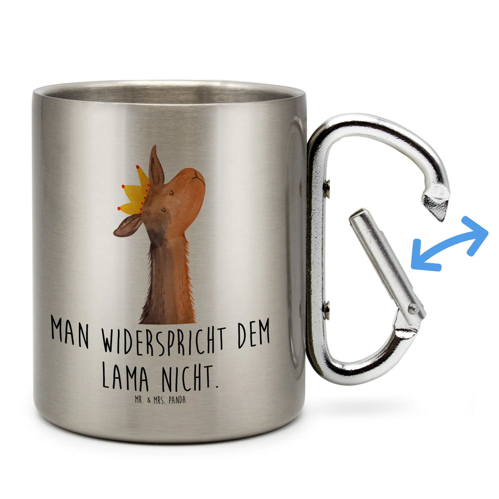 Stainless steel mug llama head king Llama, llama, alpaca, trendy animal, boss, mum, lama, lamas, girlfriend, office colleague, colleague, supervisor, high school graduation, dad, queen, king