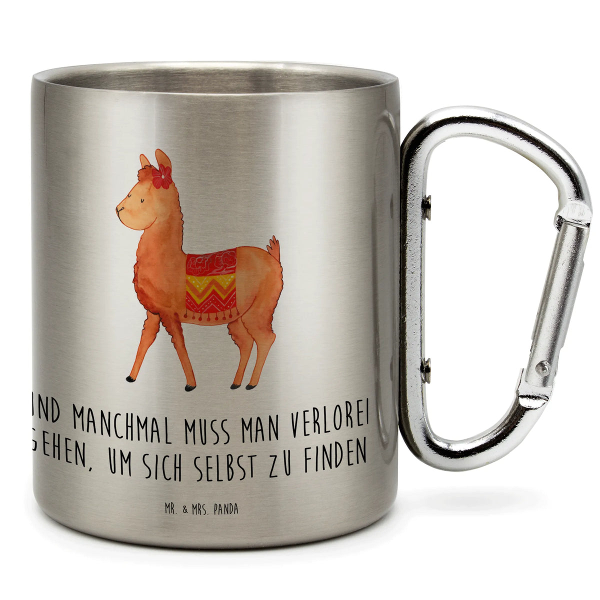 Stainless steel mug alpaca Proud alpaca, llama, pako, camel, animal, Peru, favourite animal