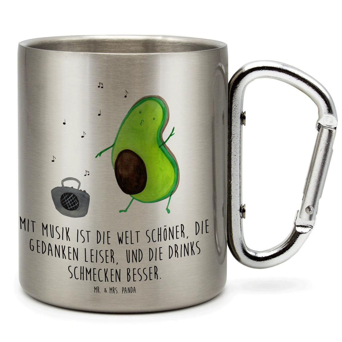 Stainless steel mug avocado Dance avocado, vegetables