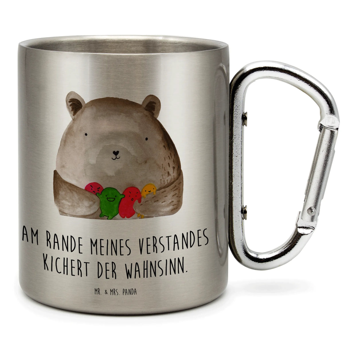 Stainless steel mug bear Feeling bear, teddy, teddy bear, cuddly toy, Madness, Bear