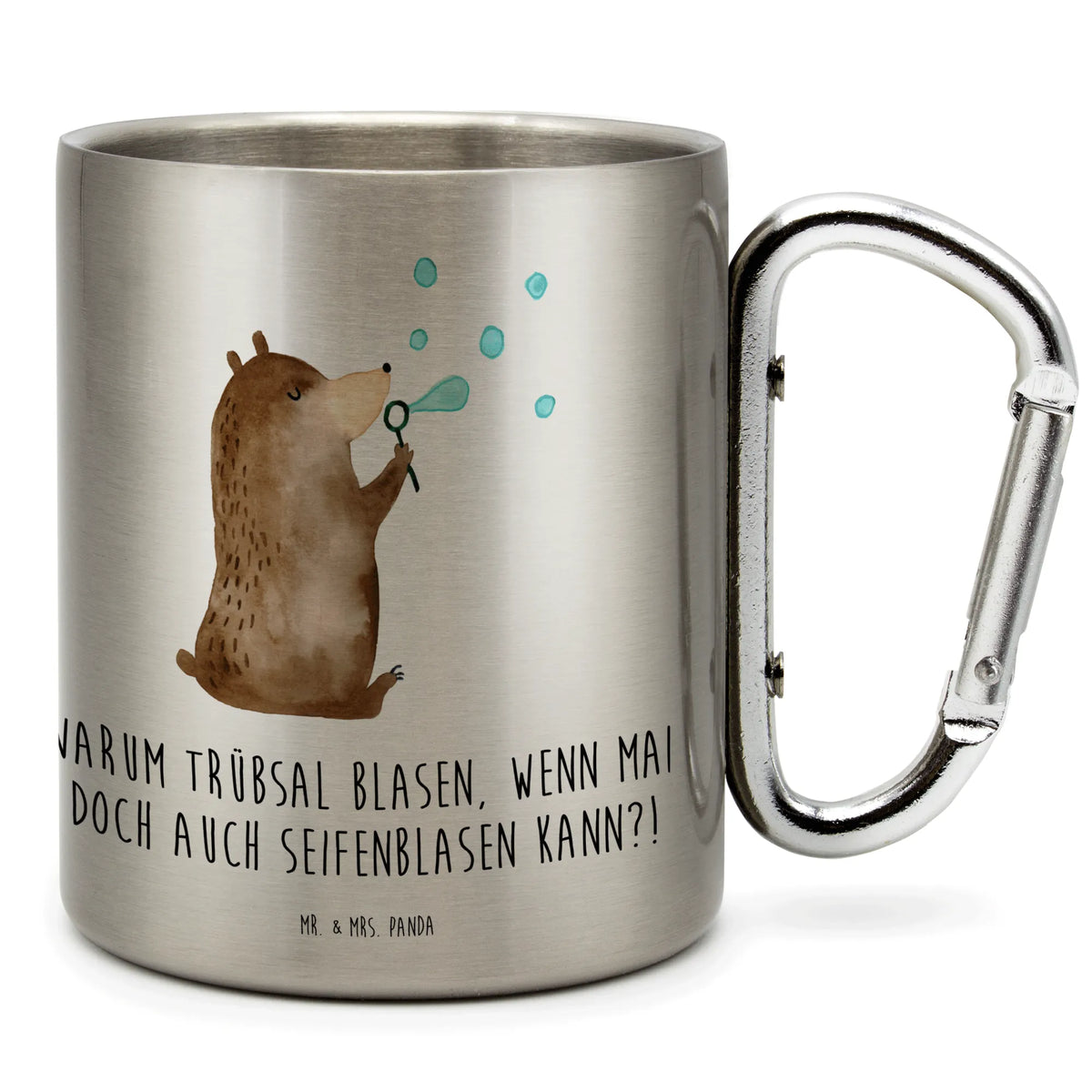 Stainless steel mug bear soap bubbles Isolierbecher, Edelstahl-Isolierbecher, Karabiner Becher, Trinkbecher Metall, thermotasse, Thermobecher Edelstahl, spruchbecher, Teebecher, edelstahl reisebecher, wandertasse, Metallbecher, Teetasse, wanderbecher, Kaffeebecher Edelstahl, Thermobecher, Edelstahl Trinkbecher, Campingtasse, motivbecher, Reisebecher, isoliertasse, Edelstahlbecher, karabiner tasse, Edelstahl-Thermobecher, Isolierbecher Edelstahl, karabinerbecher, Edelstahltasse, Trinkbecher Edelstahl, Campingbecher, Becher Aus Edelstahl, Teddy, Bär, Teddybär, Seifenblasen Bär Lustig Sein Glücklich Traurig Happy
