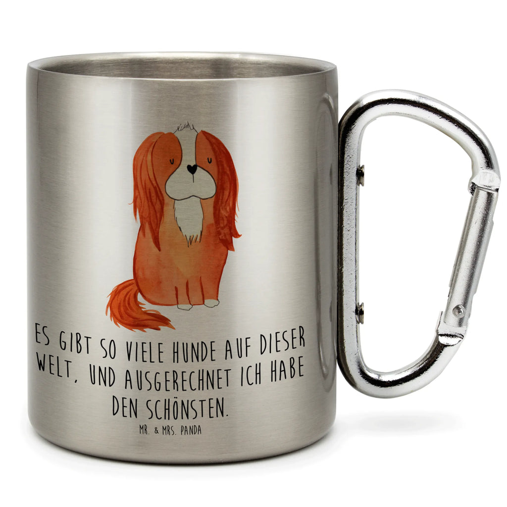 Stainless steel mug Dog Cavalier King Charles Spaniel dog, mutt, hound, woof, dog mama, dog breed, love dogs, love for dogs, dog decorative items, bag with dog print, funny gifts for dog owners, what do you give a dog lover, Christmas gifts for dogs, gifts for dogs, dog sayings, Dog, most beautiful dog, Sayings, Spaniel, Cavalier King Charles Spaniel, Cocker Spaniel