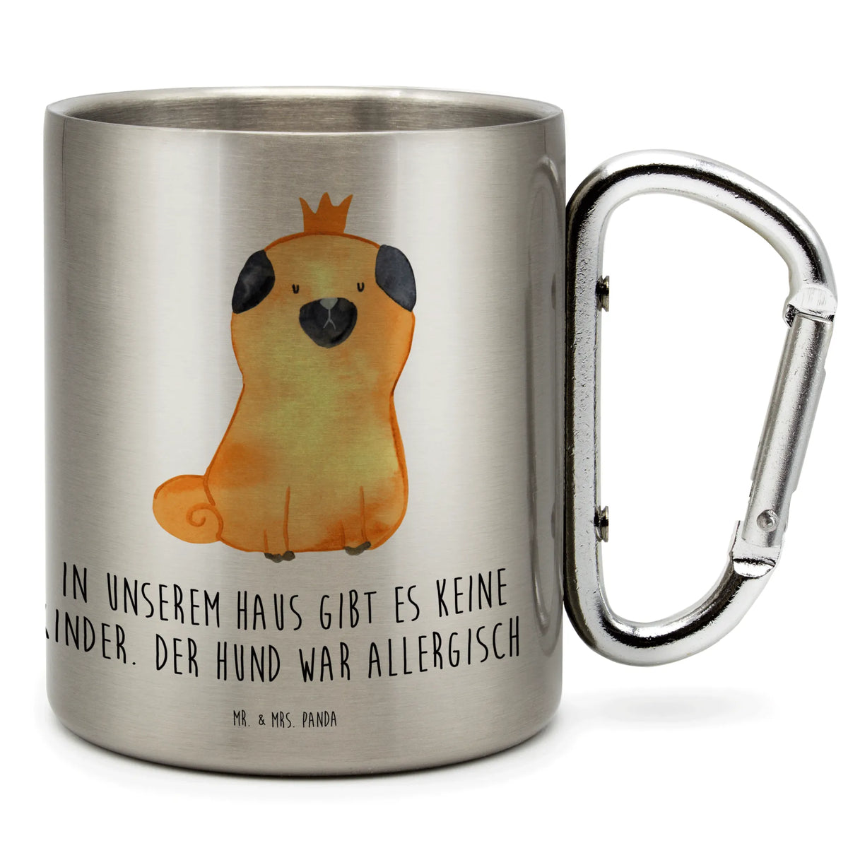 Edelstahlbecher Mops Krone karabiner tasse, Becher Aus Edelstahl, Isolierbecher, Metallbecher, wandertasse, wanderbecher, karabinerbecher, Isolierbecher Edelstahl, edelstahl reisebecher, Teebecher, Edelstahl-Isolierbecher, Karabiner Becher, Campingbecher, Trinkbecher Edelstahl, Edelstahlbecher, Edelstahltasse, Teetasse, thermotasse, Thermobecher, motivbecher, Reisebecher, Edelstahl Trinkbecher, isoliertasse, Edelstahl-Thermobecher, Thermobecher Edelstahl, Kaffeebecher Edelstahl, spruchbecher, Trinkbecher Metall, Campingtasse, Sprüche, Hund, Hunderasse, Hundebesitzer, Hundemotiv, Haustier, Tierliebhaber, Hausregel, Allergisch, Mops, Kinderlos, Hundebesitzer. Spruch, Lustig