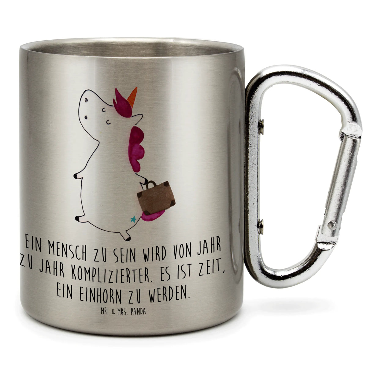 Edelstahlbecher Einhorn Koffer Thermobecher Edelstahl, Thermobecher, Isolierbecher, motivbecher, Becher Aus Edelstahl, karabiner tasse, Edelstahl-Thermobecher, karabinerbecher, Campingbecher, spruchbecher, Karabiner Becher, Reisebecher, thermotasse, Edelstahl Trinkbecher, wanderbecher, Trinkbecher Metall, Isolierbecher Edelstahl, wandertasse, Teebecher, Trinkbecher Edelstahl, edelstahl reisebecher, isoliertasse, Teetasse, Edelstahlbecher, Kaffeebecher Edelstahl, Edelstahl-Isolierbecher, Edelstahltasse, Campingtasse, Metallbecher, Unicorn, Einhorn, Einhörner, Einhorn Deko, Witzig, Reise, Spaß, Lustig, Albern, Verreisen, Gepäck, Kind, Erwachsen, Abenteuer, Koffer