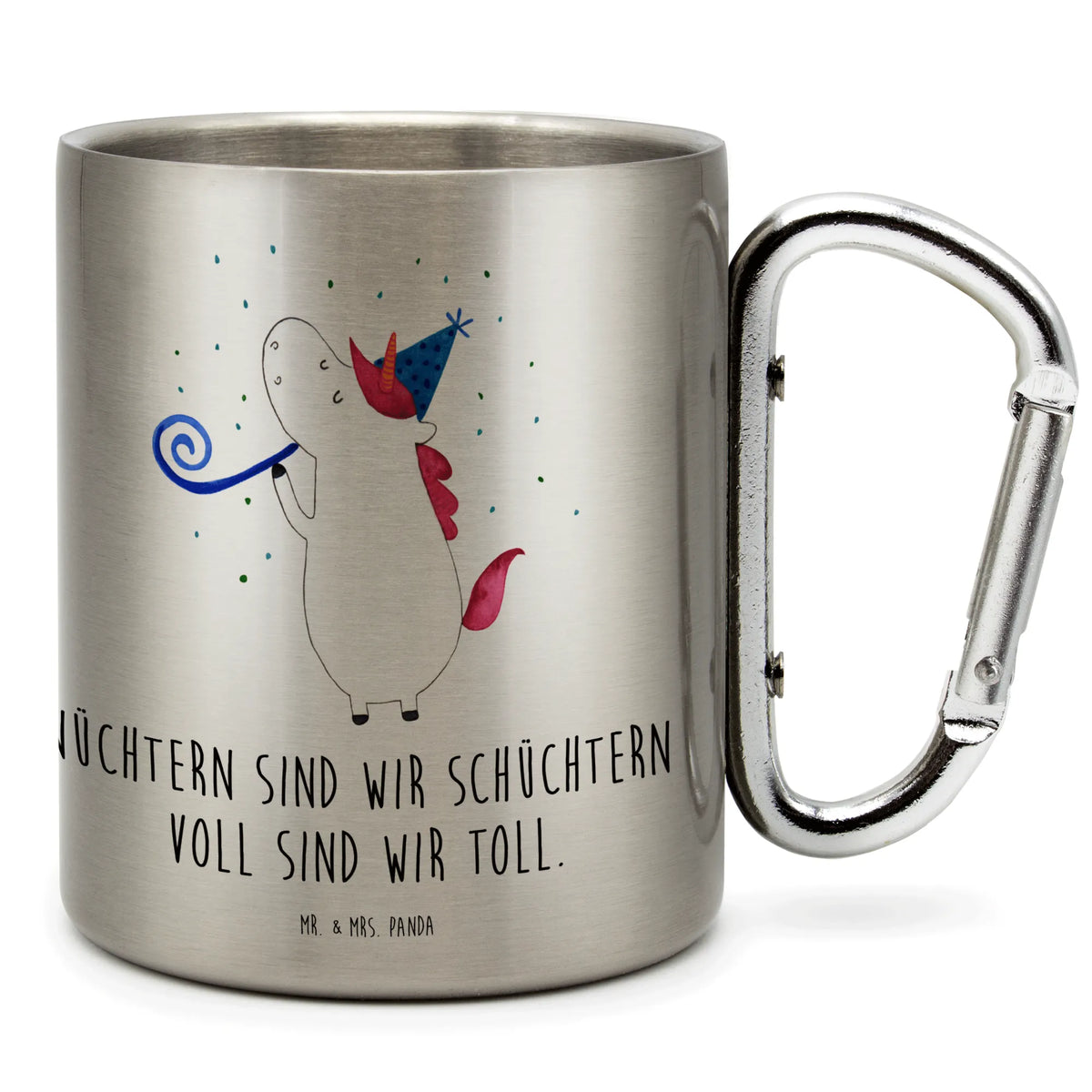 Stainless steel mug unicorn party unicorn, unicorns, Birthday present, Glitter, Disco, Club, Birthday, Alcohol, Celebration, Unicorns, Confetti, Party, Feast, birthday