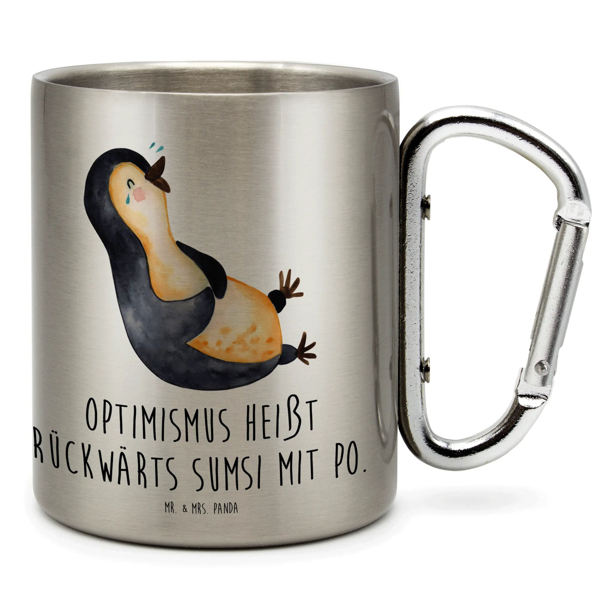 Edelstahlbecher Pinguin Lachen karabiner tasse, Karabiner Becher, Isolierbecher, Teetasse, Edelstahlbecher, Teebecher, Edelstahl-Isolierbecher, thermotasse, wanderbecher, Edelstahltasse, karabinerbecher, Reisebecher, Campingbecher, motivbecher, Metallbecher, Isolierbecher Edelstahl, Trinkbecher Edelstahl, spruchbecher, isoliertasse, Thermobecher Edelstahl, Kaffeebecher Edelstahl, Edelstahl-Thermobecher, Edelstahl Trinkbecher, Campingtasse, Trinkbecher Metall, Thermobecher, wandertasse, Becher Aus Edelstahl, edelstahl reisebecher, Pinguin, Pinguine, Lachen, Fröhlich, Fröhlichkeit, Lustiger Spruch, Optimismus, Humor