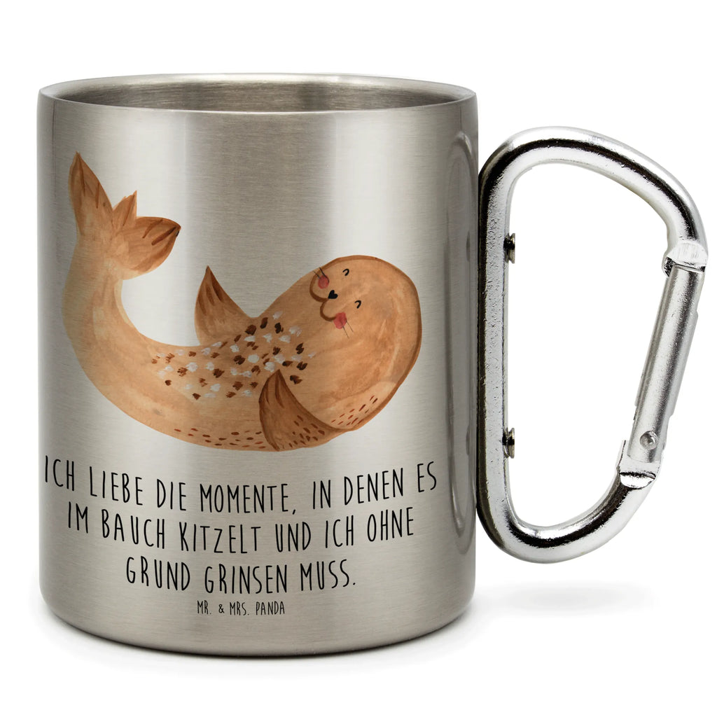 Stainless steel mug seal Lay edelstahl isolierbecher, Trinkbecher Edelstahl, Thermobecher Edelstahl, Tasse, karabiner tasse, Becher Aus Edelstahl, Edelstahl Kaffeebecher, edelstahl reisebecher, edelstahl thermobecher, metallbecher, Kaffeebecher Edelstahl, Edelstahl Trinkbecher, thermotasse, Campingbecher, Karabiner Becher, Metalltasse, Reisebecher, karabinerbecher, Isolierbecher Edelstahl, Edelstahltasse, Campingtasse, wanderbecher, Thermo Kaffeebecher, Becher, Thermobecher, Trinkbecher Metall, Isolierbecher, Edelstahlbecher, Lustige Sprüche, Tiere, Tiermotive, Gute Laune, Freude, Nordsee, Seehund, Robbe, Strand, Robben, Ostsee, Meerestier, Lachen