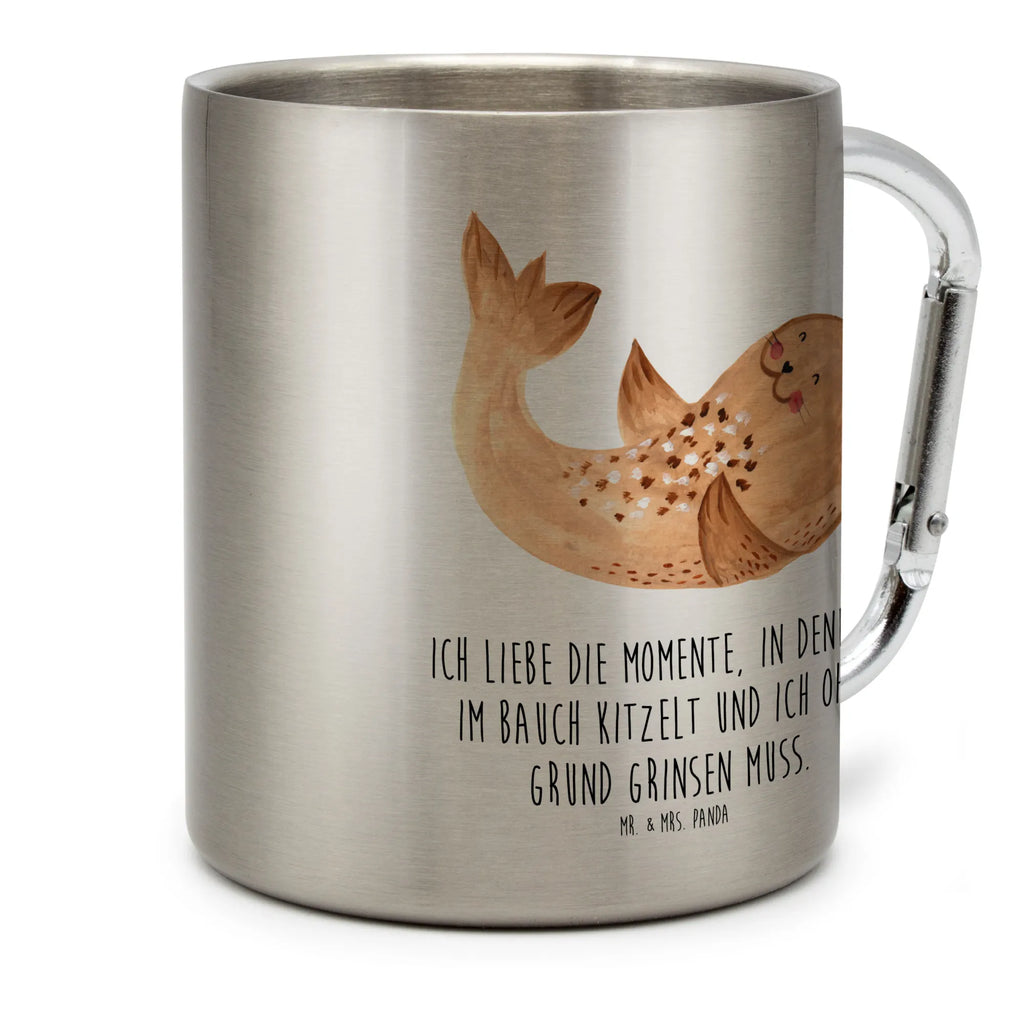 Stainless steel mug seal Lay edelstahl isolierbecher, Trinkbecher Edelstahl, Thermobecher Edelstahl, Tasse, karabiner tasse, Becher Aus Edelstahl, Edelstahl Kaffeebecher, edelstahl reisebecher, edelstahl thermobecher, metallbecher, Kaffeebecher Edelstahl, Edelstahl Trinkbecher, thermotasse, Campingbecher, Karabiner Becher, Metalltasse, Reisebecher, karabinerbecher, Isolierbecher Edelstahl, Edelstahltasse, Campingtasse, wanderbecher, Thermo Kaffeebecher, Becher, Thermobecher, Trinkbecher Metall, Isolierbecher, Edelstahlbecher, Lustige Sprüche, Tiere, Tiermotive, Gute Laune, Freude, Nordsee, Seehund, Robbe, Strand, Robben, Ostsee, Meerestier, Lachen