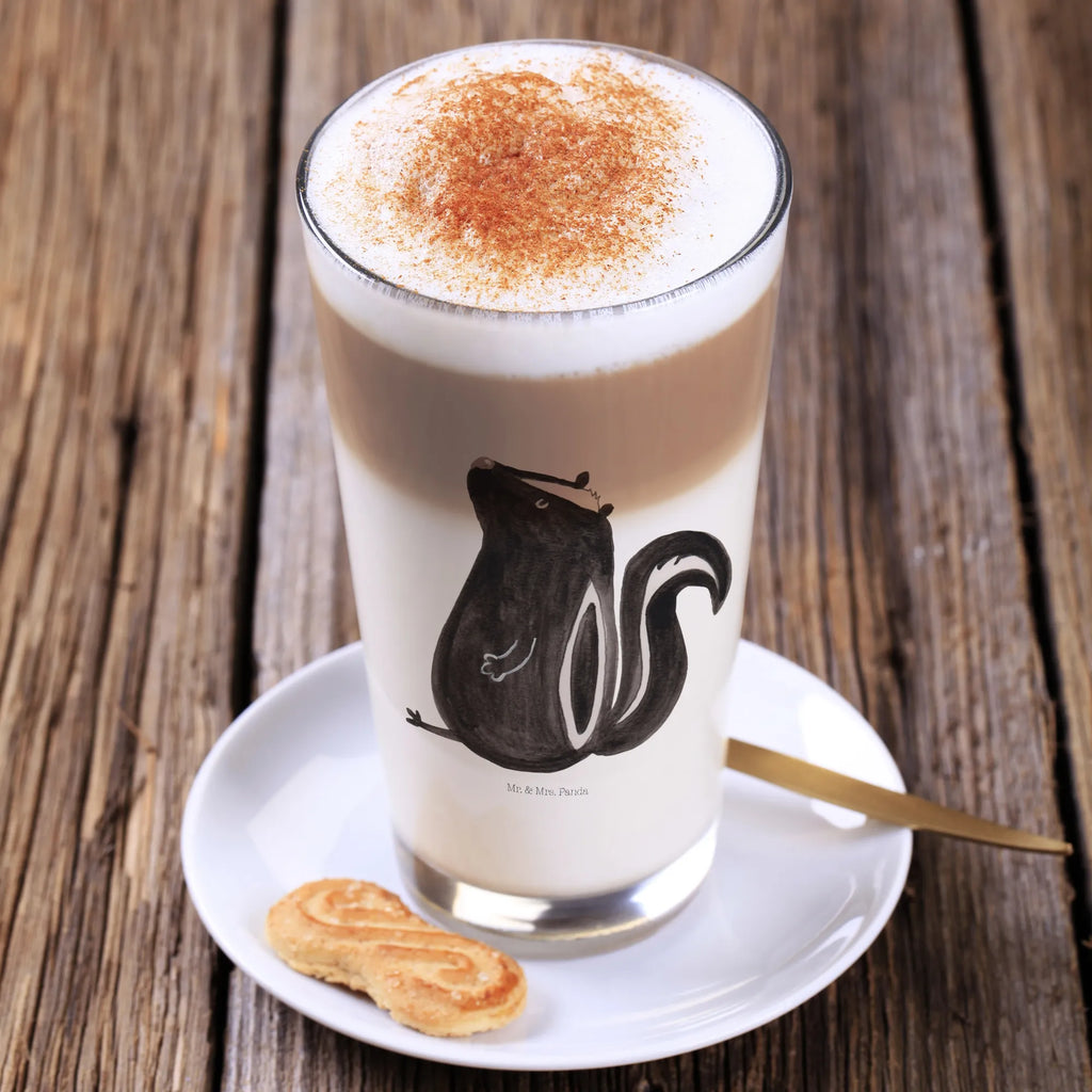 Szkło skunks siedzenie Stinktier, Skunk