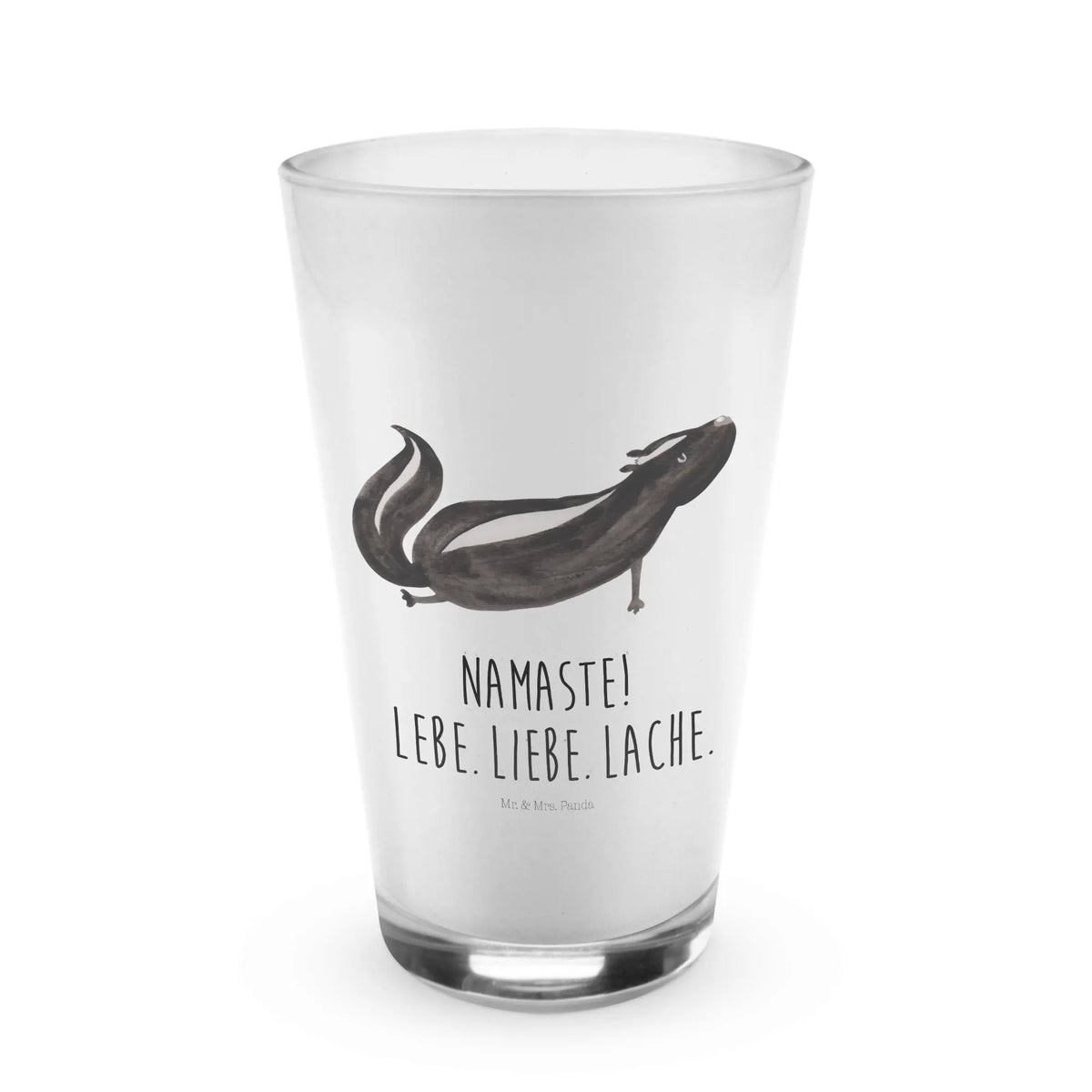 Glas Stinktier Yoga Teeglas, bar glas, Wasserglas, Trinkglas, cappuccino glas, eistee glas, Latte Macchiato Glas, Limonadenglas, Cocktailglas, Glas, Longdrinkglas, Eiskaffee Glas, milchkaffee glas, Longdrink Glas, becher glas, Latte Glas, Saftglas, Kaffee Glas, eiskaffeeglas, Glasbecher, kaffeeglas, cappuccinoglas, smoothie glas, Cocktail Glas, Trinkbecher Glas, Stinktier, Skunk, Namaste, Lache, Wildtier, Stinker, Liebe, Lebe, Stinki, Yoga, Raubtier