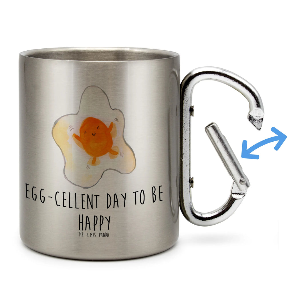 Kubek ze stali nierdzewnej jajko sadzone jajko Motywy zwierzęce, dobra energia, zabawne powiedzonka, zwierzęta