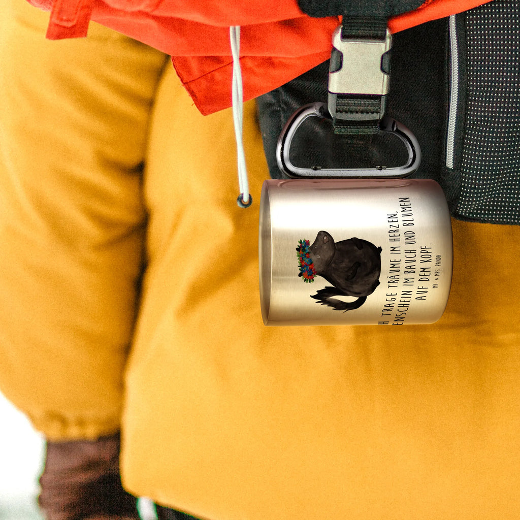 Kubek ze stali nierdzewnej skunks dziewczynka edelstahl thermobecher, metallbecher, Isolierbecher, Trinkbecher Edelstahl, Thermobecher Edelstahl, Thermobecher, karabinerbecher, Becher, Trinkbecher Metall, thermotasse, Edelstahlbecher, Campingtasse, Edelstahl Trinkbecher, Edelstahltasse, Becher Aus Edelstahl, Thermo Kaffeebecher, wanderbecher, karabiner tasse, Edelstahl Kaffeebecher, Kaffeebecher Edelstahl, Metalltasse, Tasse, edelstahl isolierbecher, Reisebecher, edelstahl reisebecher, Karabiner Becher, Isolierbecher Edelstahl, Campingbecher, Stinktier, Skunk, Stinki, Wildtier, Stinker, Raubtier, Yoga, Namaste