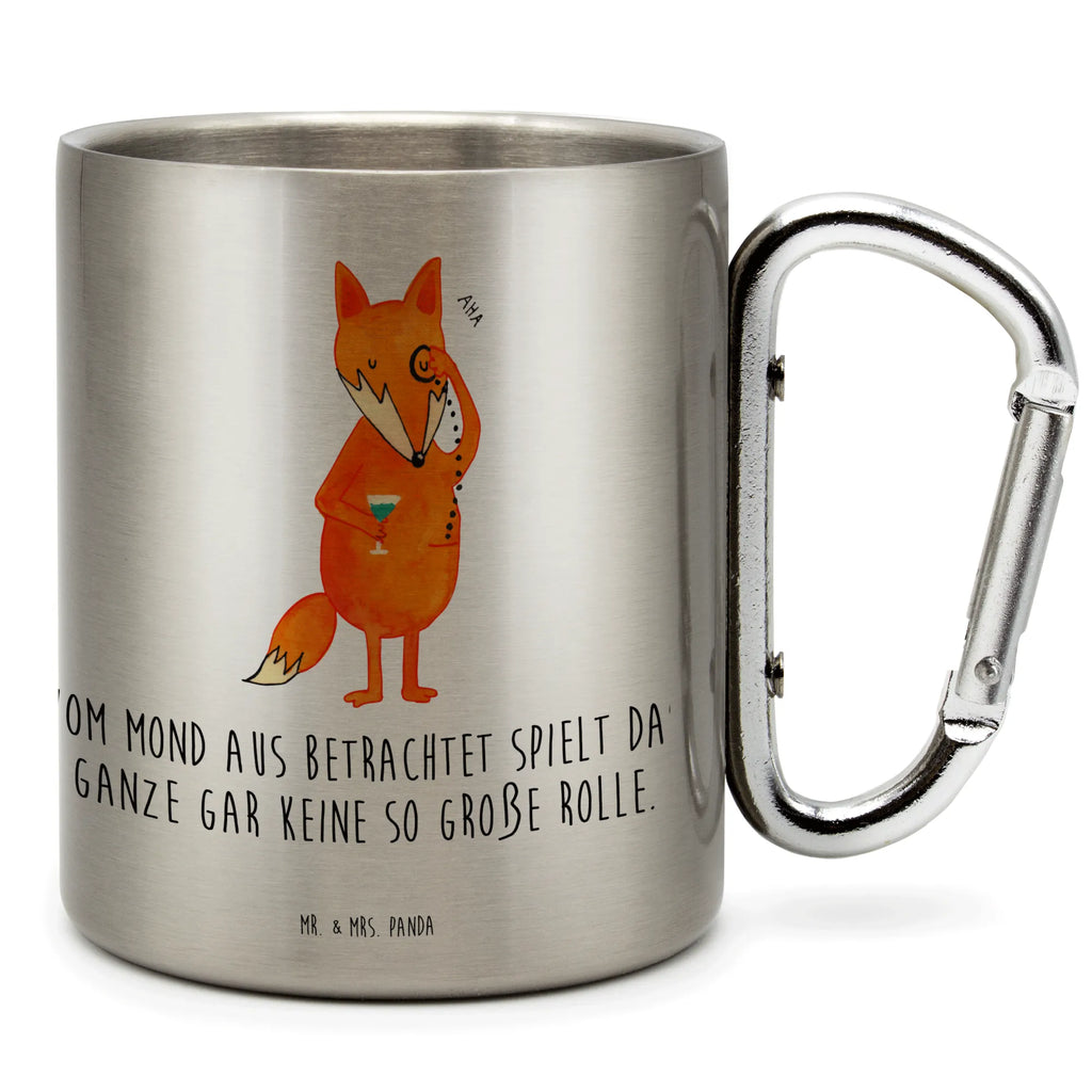 Stainless steel mug Fox lord fox, foxes, forest wildlife, clever as a fox, animal lover, motivation saying, saying funny, problem solving, words of consolation, lovesickness gift