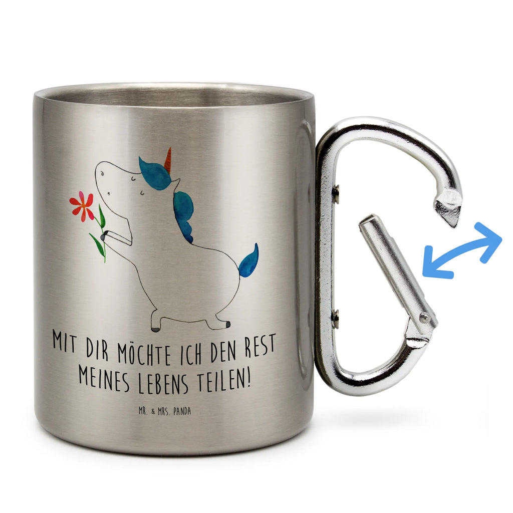 Kubek ze stali nierdzewnej jednorożec kwiat Jednorożec, jednorożce, dekoracje jednorożca, jednorożec