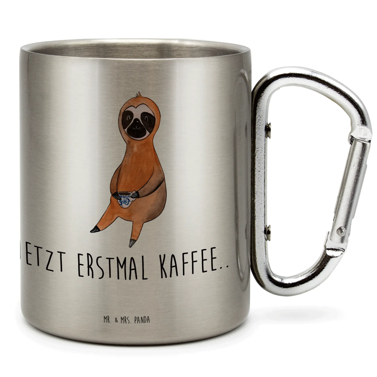 Stainless steel mug sloth Coffee Sloth, sloth, trend animal, early riser, coffee, first coffee, morning grumbler, connoisseur, favourite animal, coffee cup, lazy