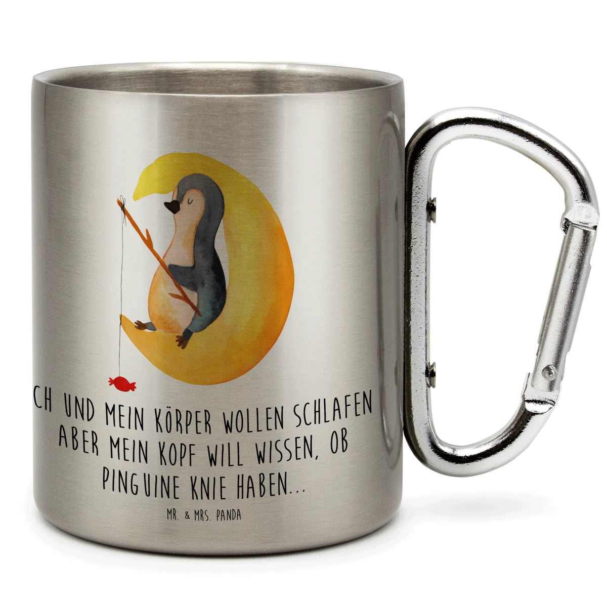 Edelstahlbecher Pinguin Mond Campingtasse, wandertasse, Kaffeebecher Edelstahl, motivbecher, edelstahl reisebecher, Becher Aus Edelstahl, Metallbecher, karabinerbecher, Karabiner Becher, Isolierbecher, Trinkbecher Edelstahl, thermotasse, Edelstahl-Isolierbecher, Campingbecher, karabiner tasse, Edelstahltasse, spruchbecher, Thermobecher Edelstahl, isoliertasse, Reisebecher, Edelstahl Trinkbecher, wanderbecher, Teebecher, Isolierbecher Edelstahl, Edelstahlbecher, Edelstahl-Thermobecher, Thermobecher, Trinkbecher Metall, Teetasse, Pinguin, Spruch, Pinguine, Schlafzimmer, Einschlafen, schlafen, Schlafstörungen, Nachtruhe, Gästezimmer