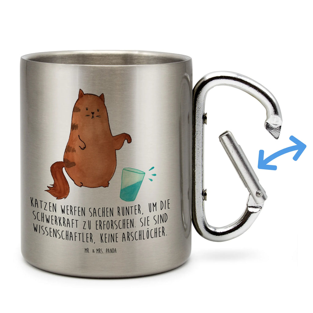 Stainless steel mug Cat water glass cat, tomcat, kitty, meow, kitten, housecat, mama cat, love cats, cat image, cat fan, cat lover, cat fancier, cat decoration, gift for cat lover, cat owner, funny cats, cat sayings, cat motto, funny cat gifts, fan merchandise, cat stuff, animal lover, cats, pussy, glass, pet, Cats, water