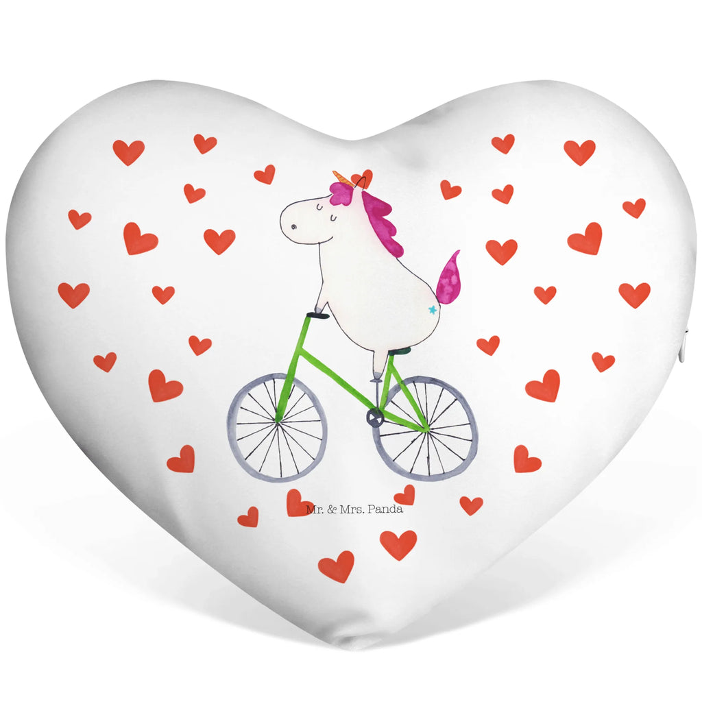 Heart cushion unicorn cyclist unicorn, unicorns, cycling, present, confetti, luxury problem, love affliction, bike, wheel, cyclist gift, grief, fairy dust