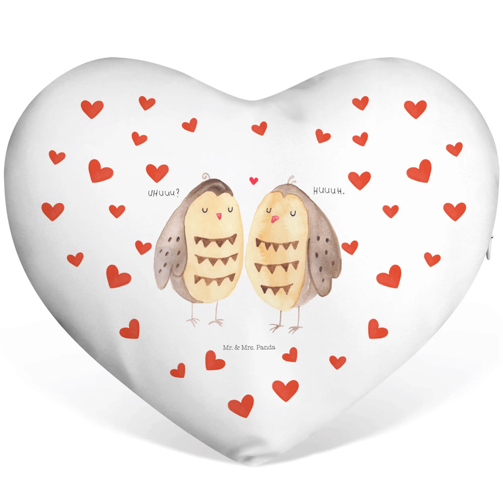 Poduszka w kształcie serca sowy miłość Sowa