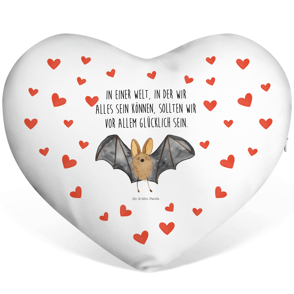 Herzkissen Fledermaus Flügel Kissen, Herzkissen, Herzform, Herz, Dekokissen, Tiermotive, Gute Laune, lustige Sprüche, Tiere