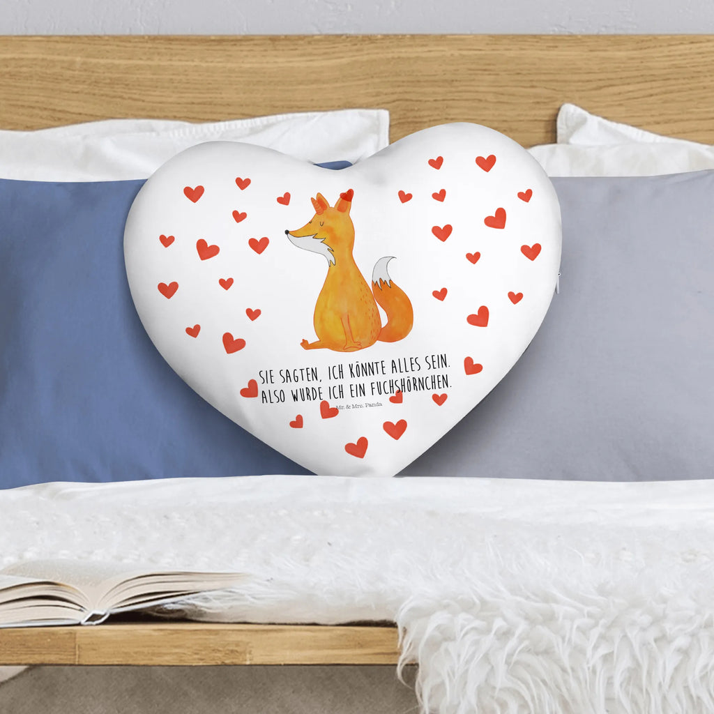 Poduszka w kształcie serca Jednorożec lis Jednorożec, jednorożce, dekoracje jednorożca, jednorożec