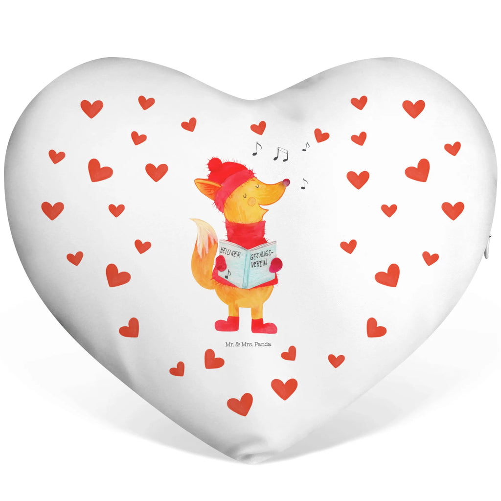 Heart cushion Fox Singer Winter, Christmas, Christmas time, snow