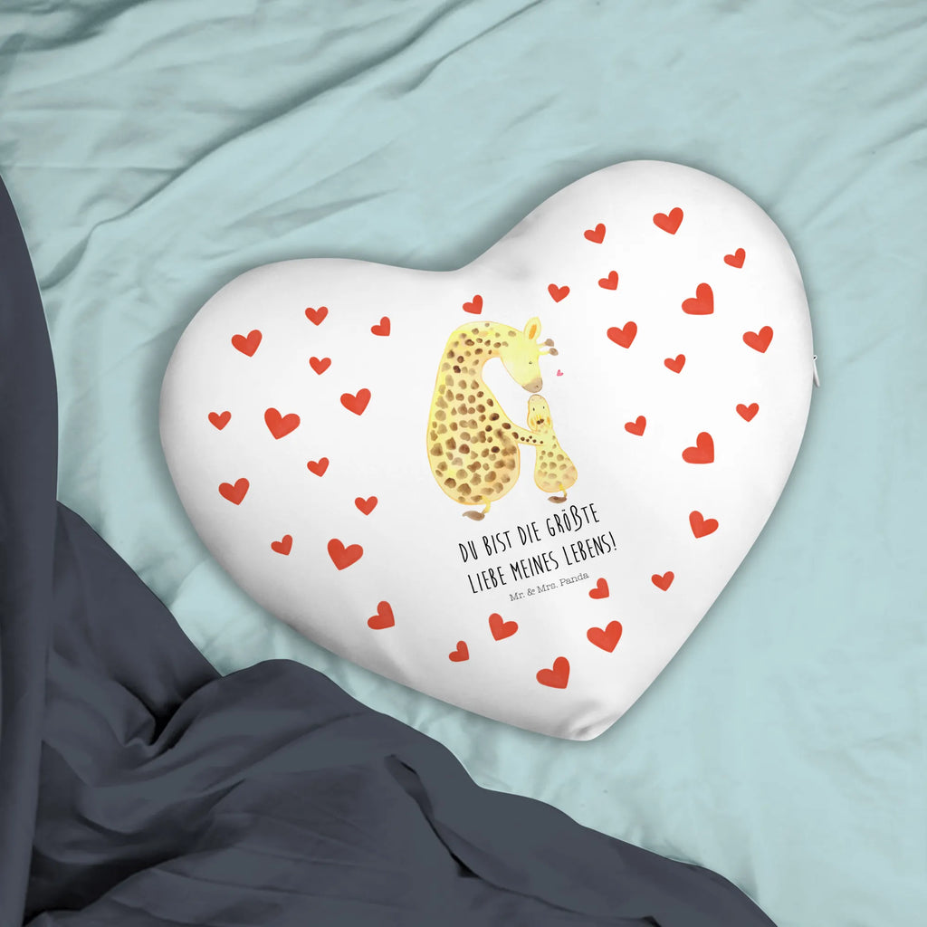 Heart cushion giraffe child Africa, giraffe, mother, favourite person, mum, son, child, daughter