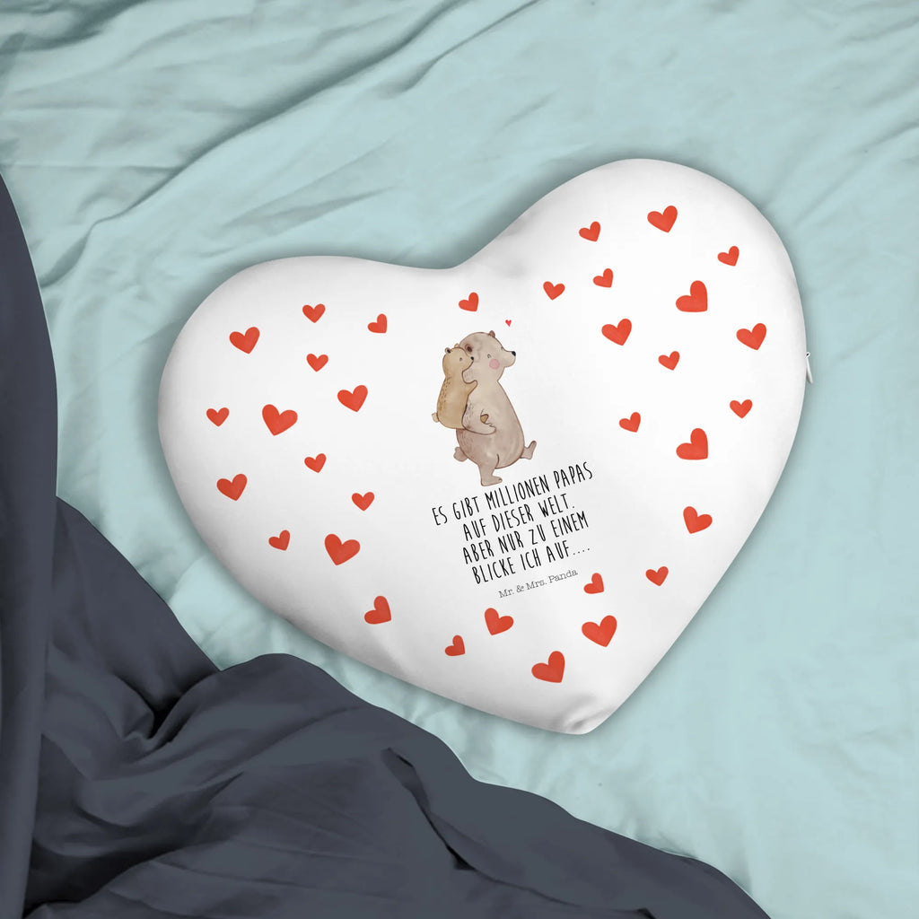 Heart cushion Papa Bear Family, Father's Day, Mother's Day, brother, sister, Mom, Dad, uncle, father's day, daddy, present, birthday, dad