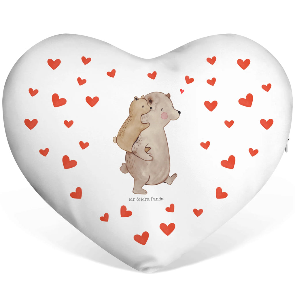 Heart cushion Papa Bear Family, Father's Day, Mother's Day, brother, sister, Mom, Dad, uncle, father's day, daddy, present, birthday, dad