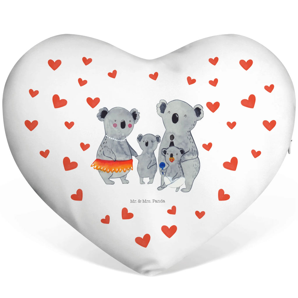 Poduszka w kształcie serca Rodzina koali Rodzina, Dzień Ojca, Dzień Matki, brat, siostra, mama, tata, babcia, dziadek