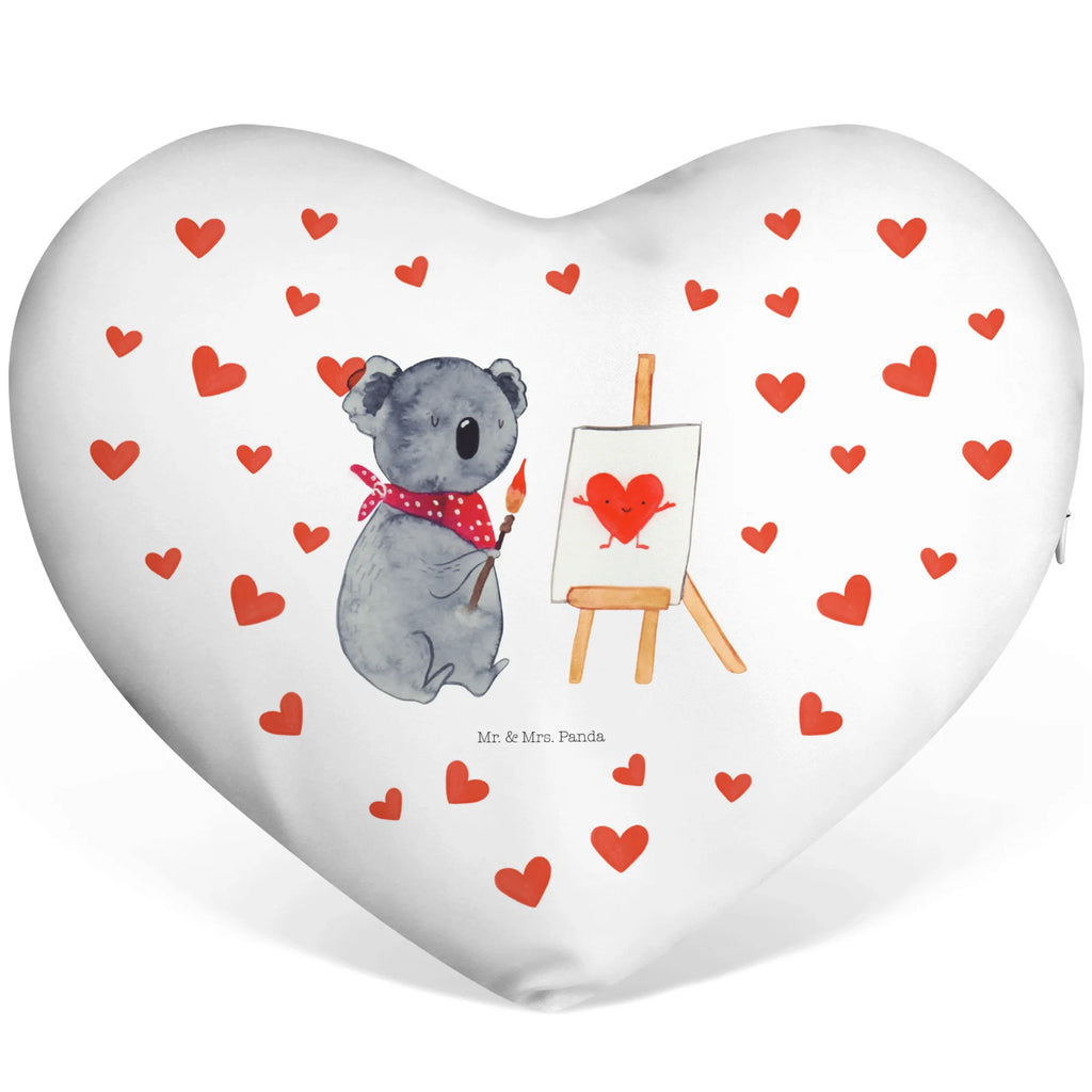 Heart cushion Koala bear Artist Koala, drawing, proof of love, love, love gift, feelings, artist