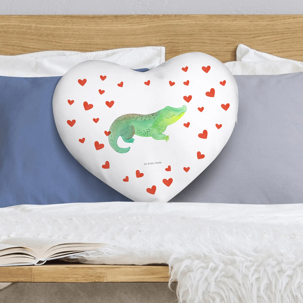 Heart cushion Crocodile Seafood, aquatic animals, ocean, sea, fish, shells, corals, reef, whale, narwhal, sea urchin, lobster, platypus, turtle, manatee, crocodile, orca, shrimp, gifts for seafood lovers, water world, underwater animals, underwater world, vacation, deep sea, seafood fans, gift ideas, seafood decoration, seafood posters, crocodiles, wanderlust, girlfriend, to be crazy, to be spontaneous, adventurousness, favorite person, best friend