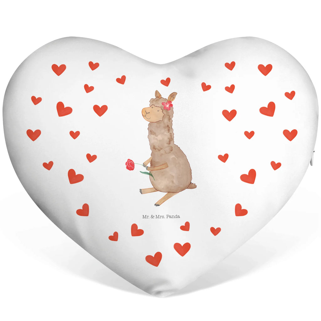 Heart cushion alpaca flower alpaca, llama, pako, camel, Peru, animal, favourite animal, Alpaca, flower, llamas