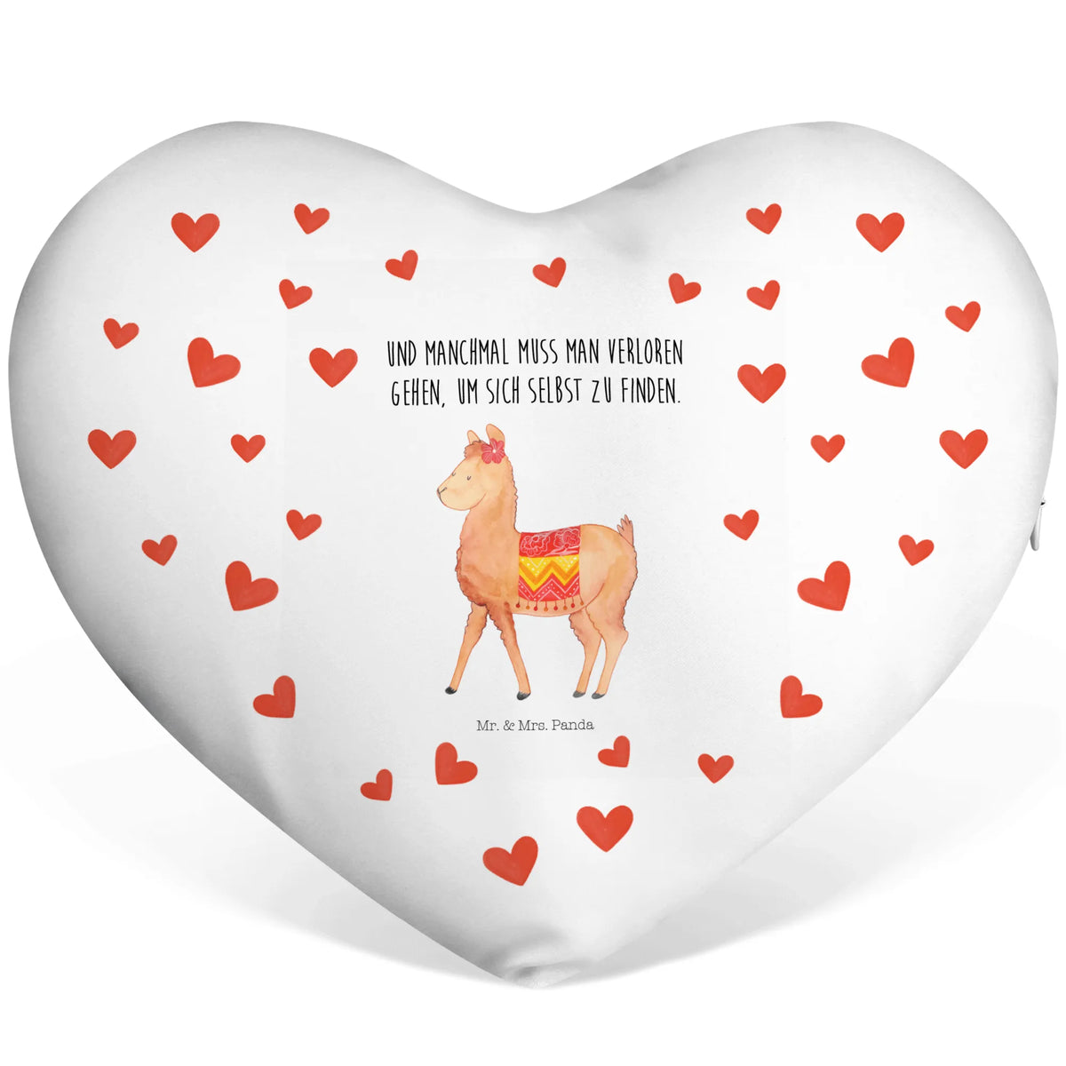 Heart cushion alpaca Proud alpaca, llama, pako, camel, Peru, animal, favourite animal