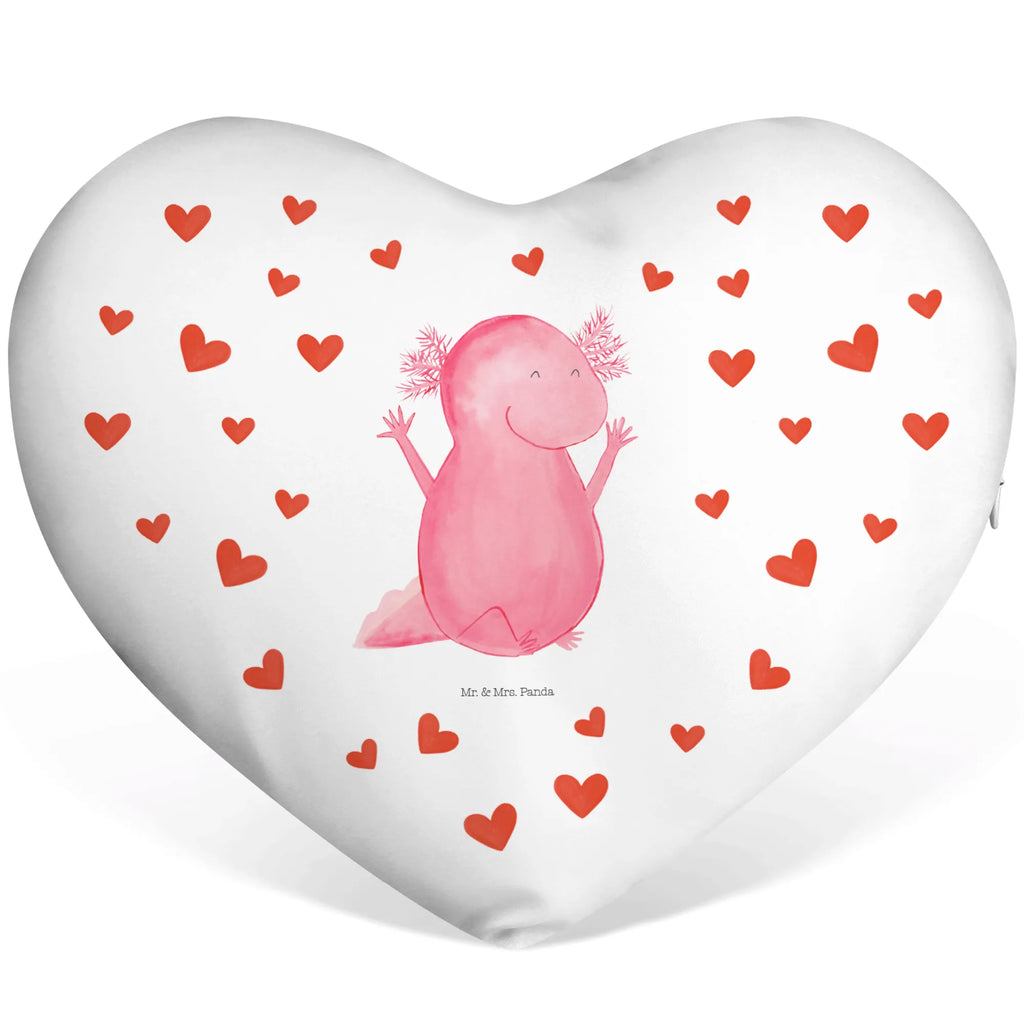 Poduszka w kształcie serca Axolotl Hurra Axolotl, Molch