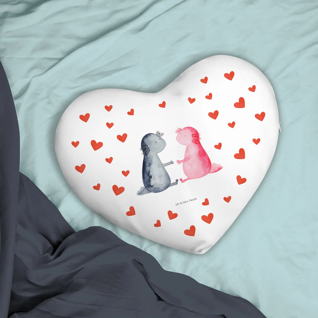 Poduszka w kształcie serca Axolotl miłość Axolotl, Molch