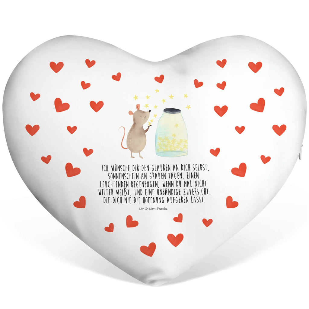 Heart cushion Mouse Stars small animals, cute, funny, cute animal motives, hand drawn, small world, funny sayings, good mood, happy, gifts, gift ideas, special gifts, animal lover, card, child, baptism, hope, baptism gift, first child, birth, Mouse, pregnancy, dreams, stars, wish, birthday, child birthday